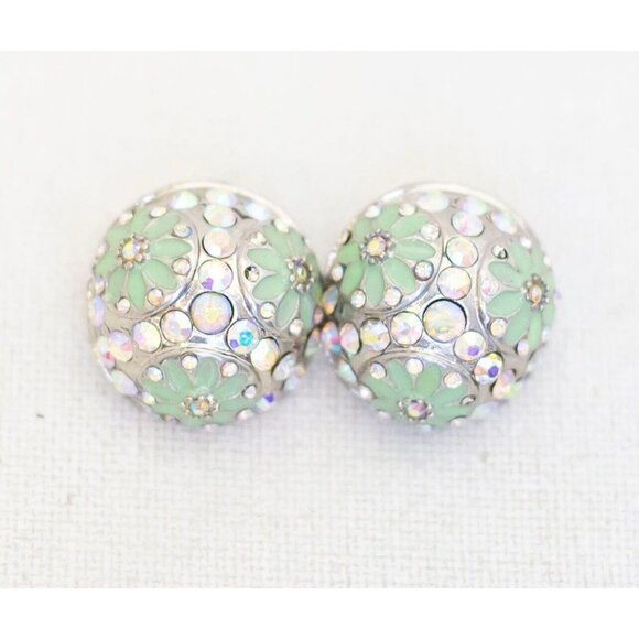 Vintage Tropical Bohemian Ball Stud Earrings - AA1 - Picture 1 of 2